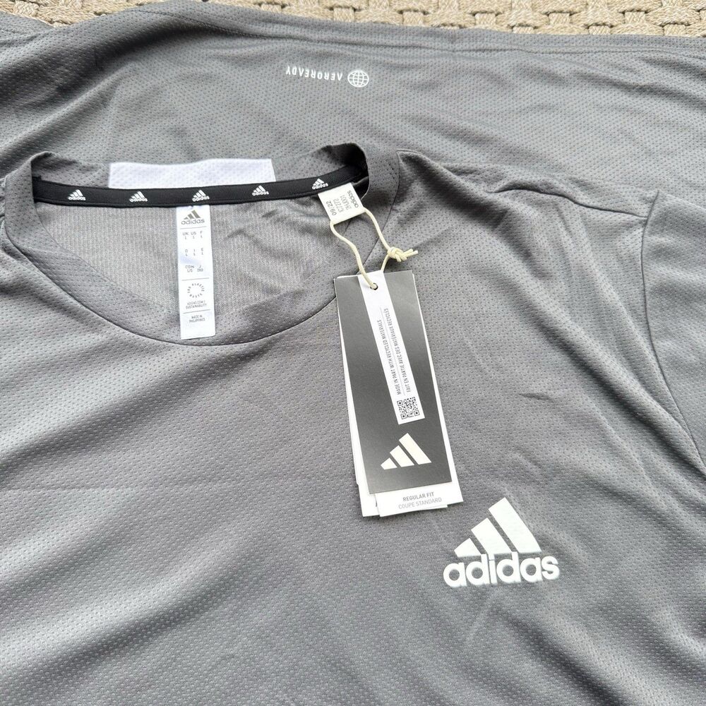 Adidas Men's AEROREADY Short Sleeve Crew Neck Designed for Movement Tee size L - Picture 7 of 12